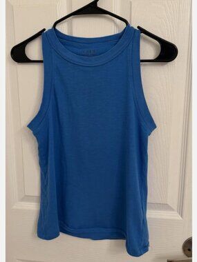 J. Crew Royal Blue High Neck Tank Top Size XS